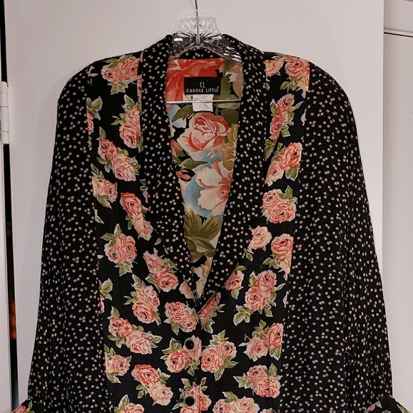 Carole Little Jackets & Blazers - Carol Little Women's Jacket Blazer Roses Size 14